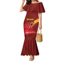 Personalized Spain Cycling Mermaid Dress You Don't Stop Cycling When You Get Old - Wonder Print Shop