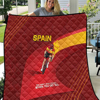 Spain Cycling Quilt You Don't Stop Cycling When You Get Old - Wonder Print Shop