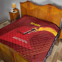 Spain Cycling Quilt You Don't Stop Cycling When You Get Old - Wonder Print Shop