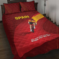 Spain Cycling Quilt Bed Set You Don't Stop Cycling When You Get Old - Wonder Print Shop