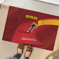 Spain Cycling Rubber Doormat You Don't Stop Cycling When You Get Old - Wonder Print Shop