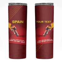 Personalized Spain Cycling Skinny Tumbler You Don't Stop Cycling When You Get Old - Wonder Print Shop