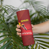 Personalized Spain Cycling Skinny Tumbler You Don't Stop Cycling When You Get Old - Wonder Print Shop
