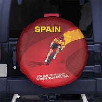 Spain Cycling Spare Tire Cover You Don't Stop Cycling When You Get Old - Wonder Print Shop