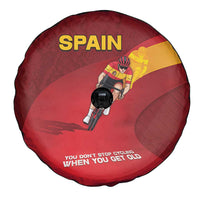 Spain Cycling Spare Tire Cover You Don't Stop Cycling When You Get Old - Wonder Print Shop
