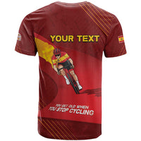 Personalized Spain Cycling T Shirt You Don't Stop Cycling When You Get Old - Wonder Print Shop