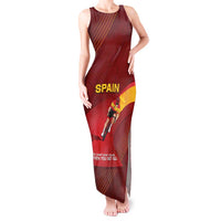 Personalized Spain Cycling Tank Maxi Dress You Don't Stop Cycling When You Get Old - Wonder Print Shop