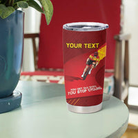 Personalized Spain Cycling Tumbler Cup You Don't Stop Cycling When You Get Old - Wonder Print Shop