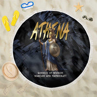 Ancient Greek Athena Beach Blanket Goddess Of Wisdom - Wonder Print Shop