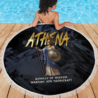 Ancient Greek Athena Beach Blanket Goddess Of Wisdom - Wonder Print Shop