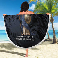 Ancient Greek Athena Beach Blanket Goddess Of Wisdom - Wonder Print Shop