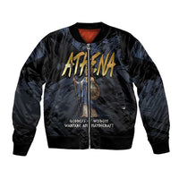 Ancient Greek Athena Bomber Jacket Goddess Of Wisdom - Wonder Print Shop