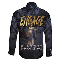 Ancient Greek Athena Family Matching Long Sleeve Bodycon Dress and Hawaiian Shirt Goddess Of Wisdom - Wonder Print Shop