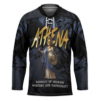 Ancient Greek Athena Hockey Jersey Goddess Of Wisdom - Wonder Print Shop