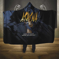 Ancient Greek Athena Hooded Blanket Goddess Of Wisdom - Wonder Print Shop