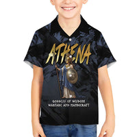 Ancient Greek Athena Kid Hawaiian Shirt Goddess Of Wisdom - Wonder Print Shop