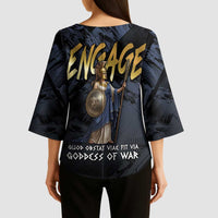 Ancient Greek Athena Kimono Sleeve Blouse Goddess Of Wisdom - Wonder Print Shop