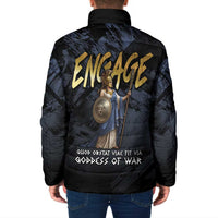 Ancient Greek Athena Padded Jacket Goddess Of Wisdom - Wonder Print Shop