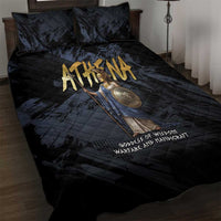 Ancient Greek Athena Quilt Bed Set Goddess Of Wisdom - Wonder Print Shop