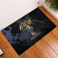 Ancient Greek Athena Rubber Doormat Goddess Of Wisdom - Wonder Print Shop