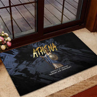 Ancient Greek Athena Rubber Doormat Goddess Of Wisdom - Wonder Print Shop