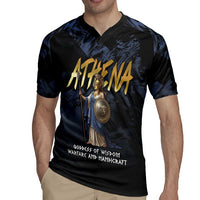 Ancient Greek Athena Rugby Jersey Goddess Of Wisdom - Wonder Print Shop