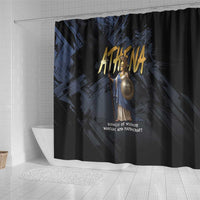 Ancient Greek Athena Shower Curtain Goddess Of Wisdom - Wonder Print Shop