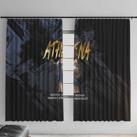 Ancient Greek Athena Window Curtain Goddess Of Wisdom - Wonder Print Shop