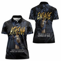 Ancient Greek Athena Women Polo Shirt Goddess Of Wisdom - Wonder Print Shop
