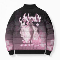 Ancient Greek Aphrodite Bomber Puffer Jacket Goddess Of Beauty - Wonder Print Shop