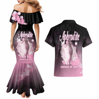 Ancient Greek Aphrodite Couples Matching Mermaid Dress and Hawaiian Shirt Goddess Of Beauty - Wonder Print Shop