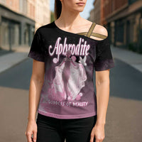 Ancient Greek Aphrodite Cross Shoulder Shirt Goddess Of Beauty - Wonder Print Shop