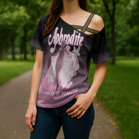 Ancient Greek Aphrodite Cross Shoulder Shirt Goddess Of Beauty - Wonder Print Shop