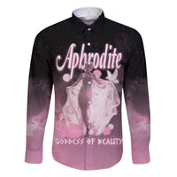 Ancient Greek Aphrodite Family Matching Off The Shoulder Long Sleeve Dress and Hawaiian Shirt Goddess Of Beauty - Wonder Print Shop