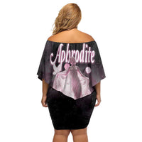 Ancient Greek Aphrodite Family Matching Off Shoulder Short Dress and Hawaiian Shirt Goddess Of Beauty - Wonder Print Shop