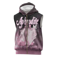 Ancient Greek Aphrodite Sleeveless Zip Hoodie Goddess Of Beauty - Wonder Print Shop