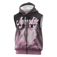 Ancient Greek Aphrodite Sleeveless Zip Hoodie Goddess Of Beauty - Wonder Print Shop