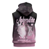 Ancient Greek Aphrodite Sleeveless Zip Hoodie Goddess Of Beauty - Wonder Print Shop
