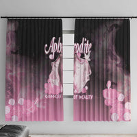 Ancient Greek Aphrodite Window Curtain Goddess Of Beauty - Wonder Print Shop