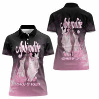 Ancient Greek Aphrodite Women Polo Shirt Goddess Of Beauty - Wonder Print Shop