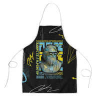 Ancient Greek Zeus Apron Futuristic Style - Wonder Print Shop