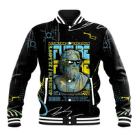 Ancient Greek Zeus Baseball Jacket Futuristic Style - Wonder Print Shop