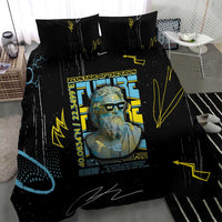 Ancient Greek Zeus Bedding Set Futuristic Style - Wonder Print Shop