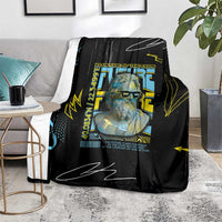 Ancient Greek Zeus Blanket Futuristic Style - Wonder Print Shop