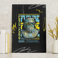 Ancient Greek Zeus Canvas Wall Art Futuristic Style - Wonder Print Shop
