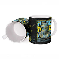 Ancient Greek Zeus Ceramic Mug Futuristic Style - Wonder Print Shop