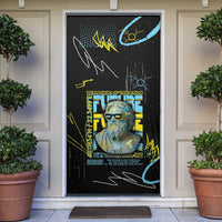 Ancient Greek Zeus Door Cover Futuristic Style - Wonder Print Shop