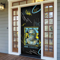 Ancient Greek Zeus Door Cover Futuristic Style - Wonder Print Shop