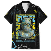 Ancient Greek Zeus Family Matching Short Sleeve Bodycon Dress and Hawaiian Shirt Futuristic Style - Wonder Print Shop