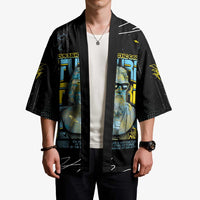 Ancient Greek Zeus Kimono Futuristic Style - Wonder Print Shop